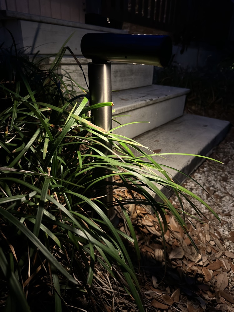 Lumien Modern L Shaped Brass Pathlight with Pro WW Module